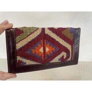 Olive Farm Turkish Boho Leather Colorful Wallet
